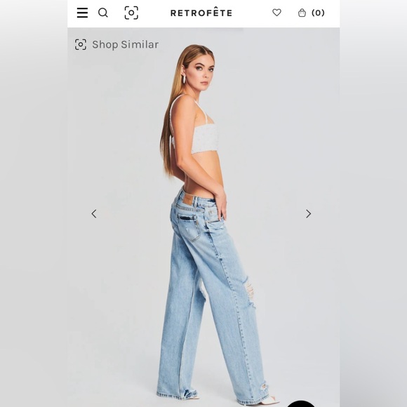 NWT Retrofete Luca Jeans - Picture 3 of 7